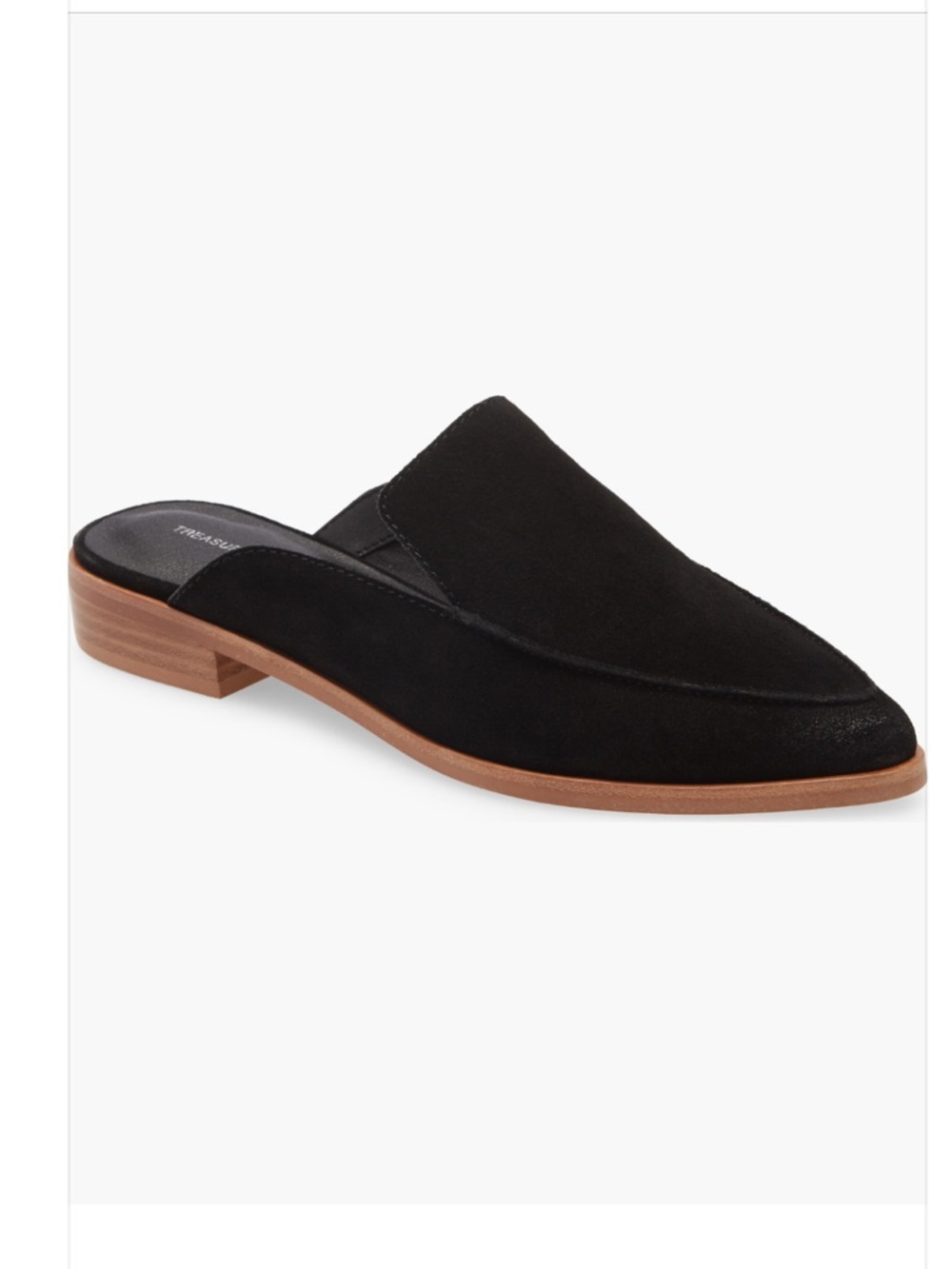 Treasure & Bond Kallie Black Suede Slip-On Mule